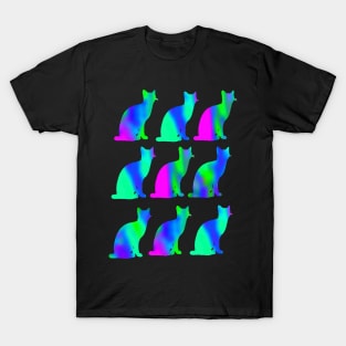 Neon Kitties! T-Shirt